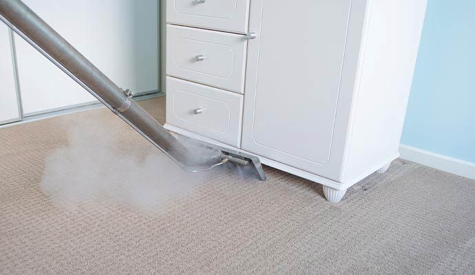 Carpet steam cleaning service