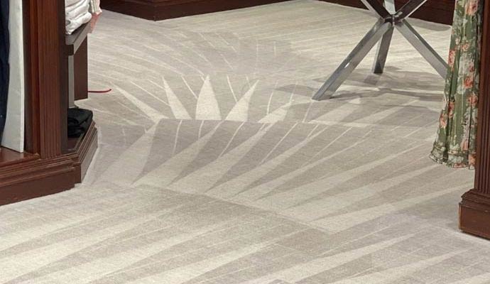 Clean carpeted floor