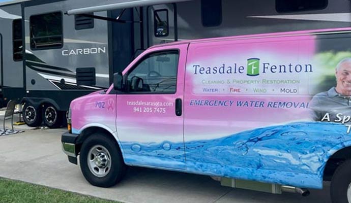 Teasdale Fenton of Tampa service vehicle