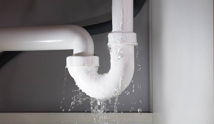 Under sink pipe leaks